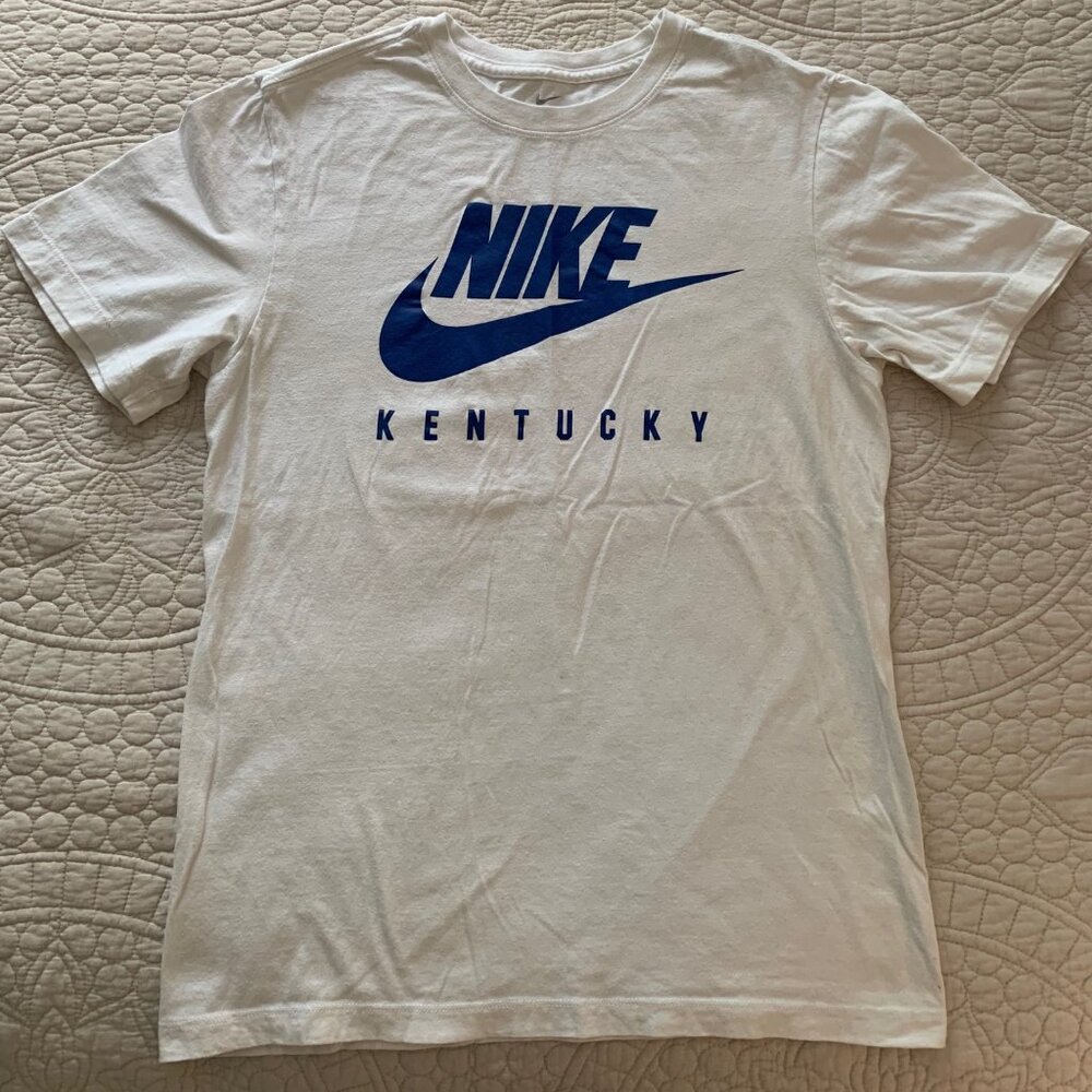 NEW Men's Unisex White Nike Tee Kentucky Wildcats SS T-shirt | SMALL